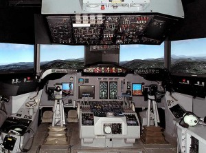 Cockpit of Lockheed P-3 Orion