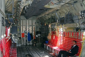 Inside of Lockheed C-130 Hercules