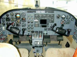 Cessna 441 Cockpit