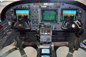 Cockpit of Cessna 441
