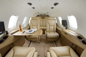 Inside of Learjet 31